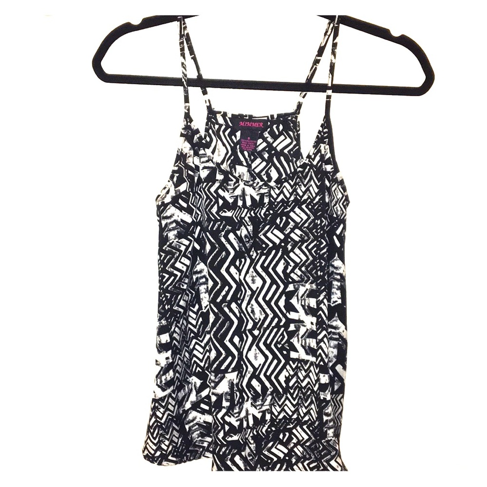 Black Patterned Top